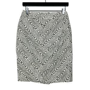Anthropologie Postage Stamp Pencil Skirt Career Casual Knee Lgth - 00